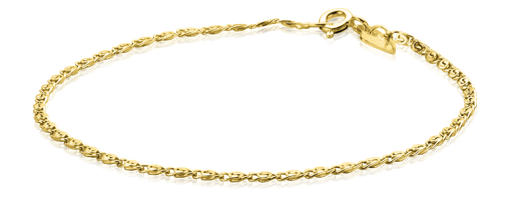 Zinzi Gold Zinzi Gold | 14K Gouden armband - Fantasie schakel (18 cm) | ZGA295