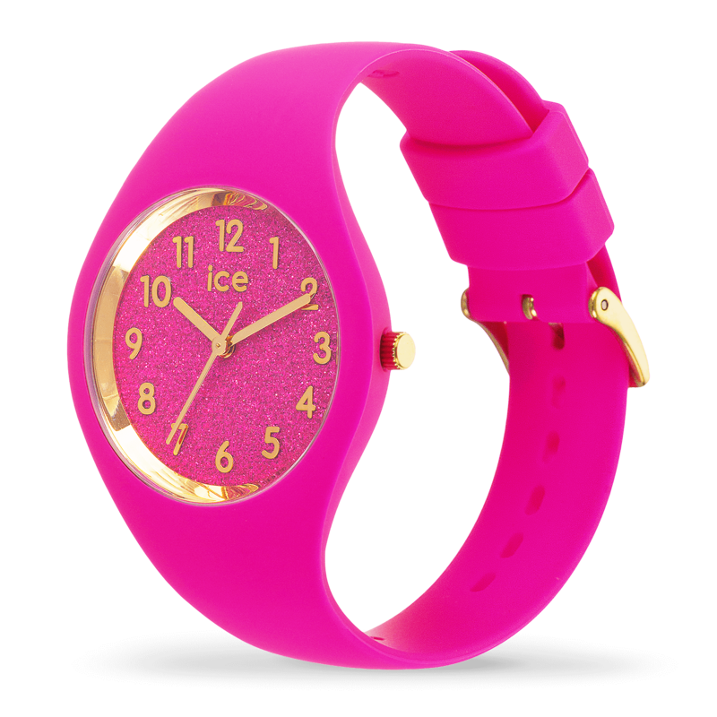 Ice-Watch ICE glitter dameshorloge - Neon Pink (S) IW021224