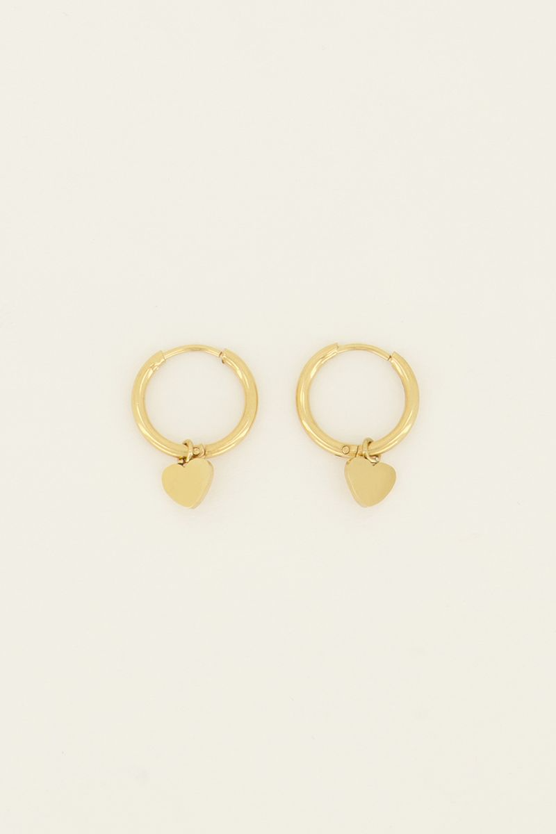 My Jewellery Oorringen met hartje - Goud MJ07889-1200