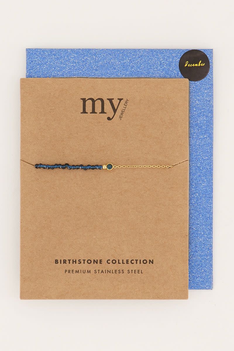 My Jewellery Armband Geboortesteen December - Goudkleurig MJ05947-1200L