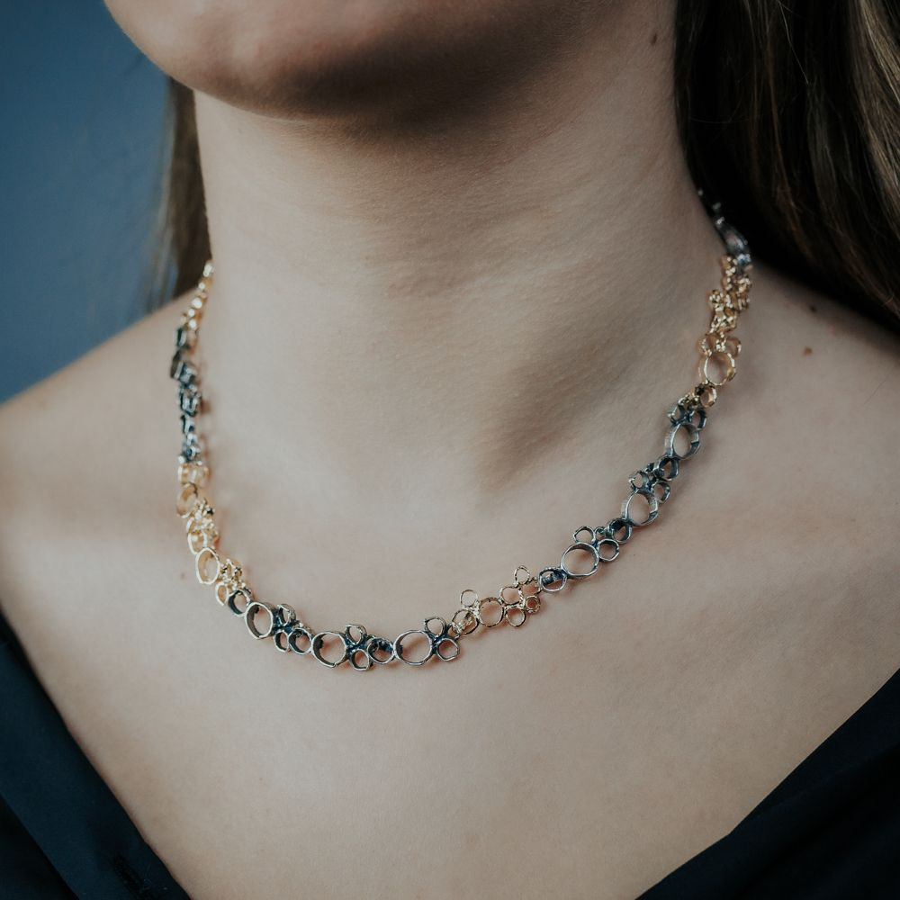 Jéh Jewels Touch of Gold collier - Open wolken  21055