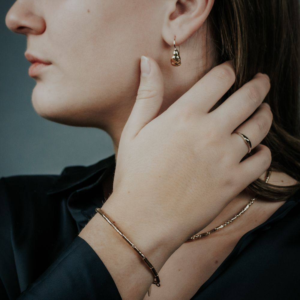 Jéh Jewels Touch of Gold armband - Buisjes strak goldfilled 21050