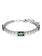 Swarovski Matrix armband Tennis verschillende slijpvormen Zilver/Groen (15,5 - 19,5 cm) 5666422