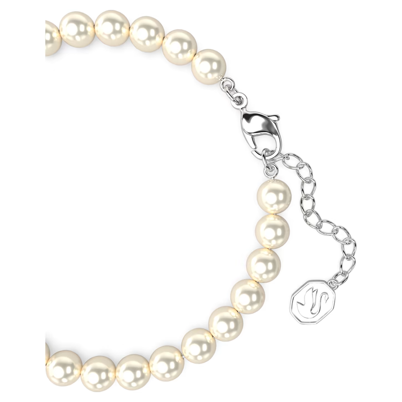 Swarovski Remix armband Parel Zilver/Wit (18,5 - 21,5 cm) 5669529