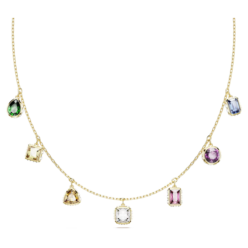 Swarovski Stilla ketting met hanger Verschillende slijpvormen meerkleurig Goud/Multi (38 - 45 cm) 5662918