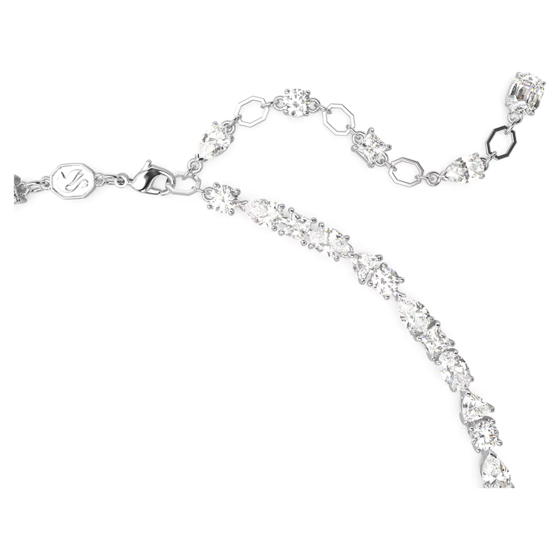 Swarovski Mesmera ketting Verschillende slijpvormen Zilver/Wit (38 - 45 cm) 5665242