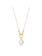 Ania Haie Pearl Power ketting met hanger - Pearl Sparkle  Goldplated N043-03G