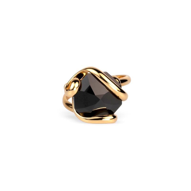 Andrea Marazzini Adjustable ring - Simple Black GOSOCJERSW