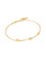 Ania Haie Taking Shape armband - Gold Twisted Wave Chain Goldplated B050-01G