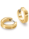 Boccia Goldplated titanium oorringen 0563-06