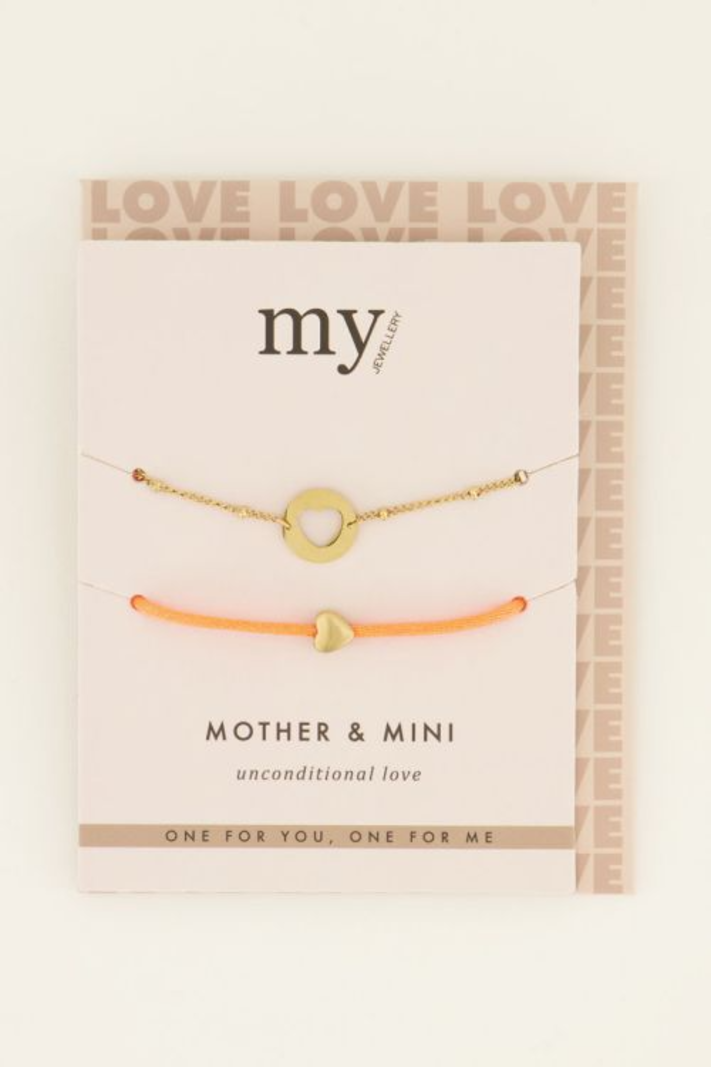 My Jewellery Moeder en dochter armband  Mini - Goud MJ08428-1200