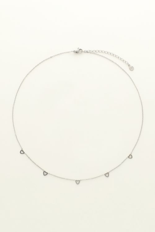My Jewellery Ketting met open hartjes - Zilverkleurig MJ09230-1500