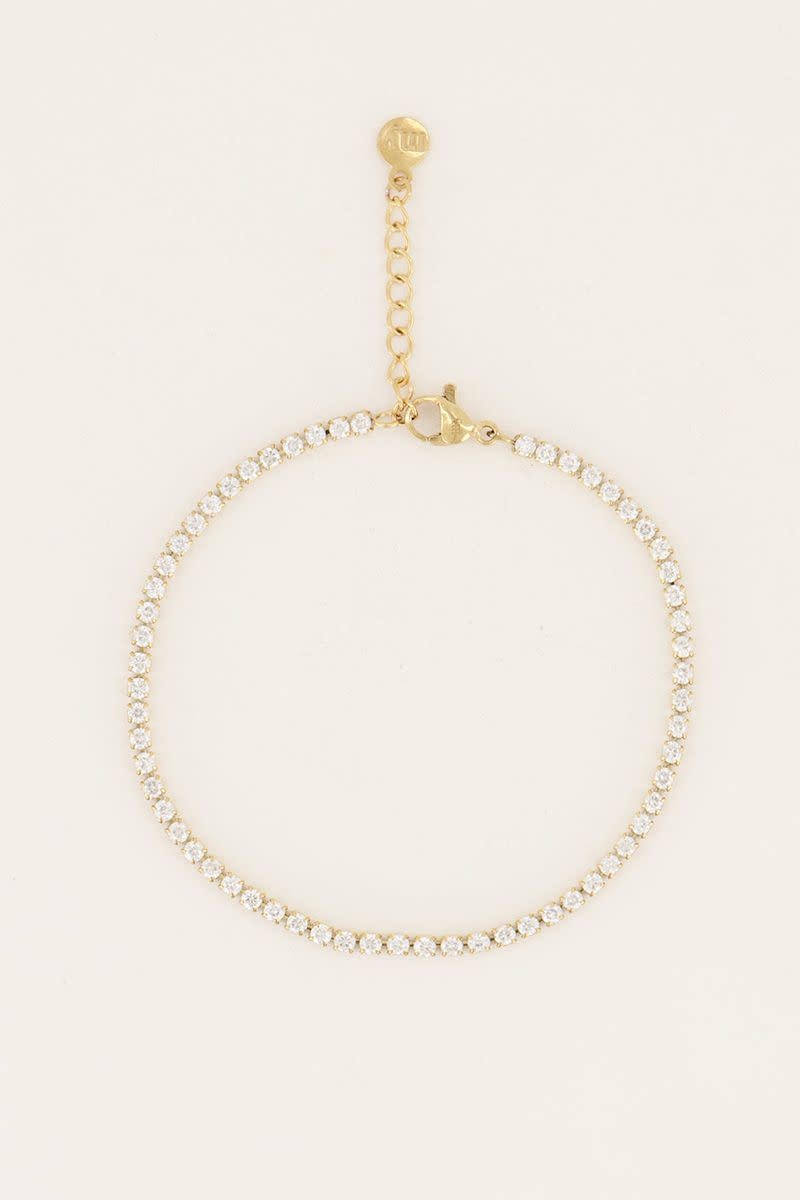 My Jewellery Bracelet crystal stones - Goudkleurig MJ06045-1200