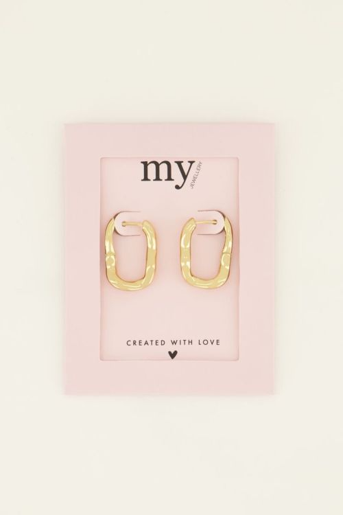 My Jewellery Oorbellen gedraaid effect - Goud MJ07518-1200