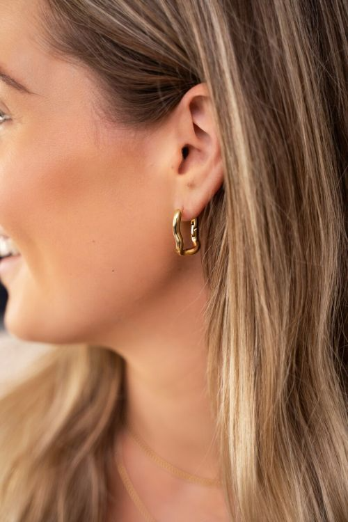 My Jewellery Oorbellen gedraaid effect - Goud MJ07518-1200