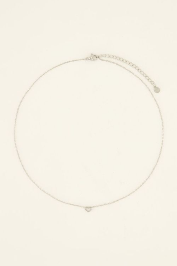 My Jewellery Ketting met open hartje - Zilver MJ08753-1500