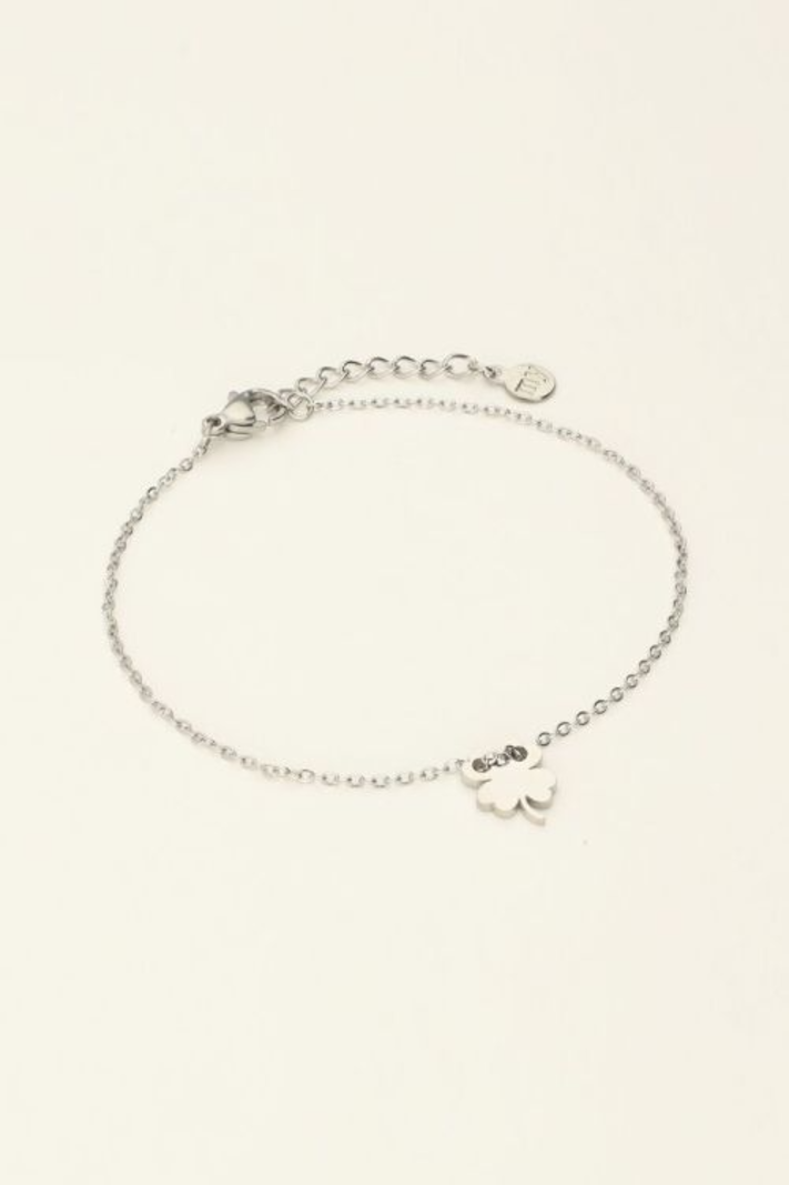 My Jewellery Armband met klavertje 4 - Zilver MJ07911-1500