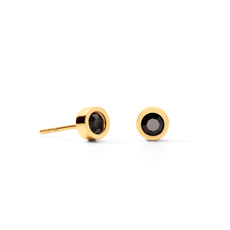 Coeur de Lion Oorbellen - Black-Goldcolour 0227/21-1316
