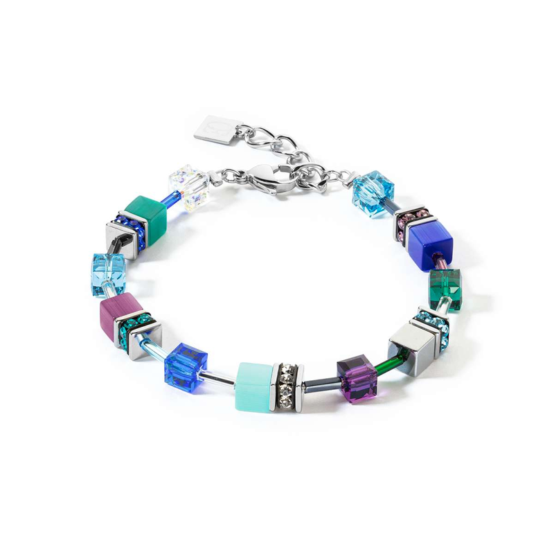 Coeur de Lion Armband - Turquoise-Purple 2838/30-0608