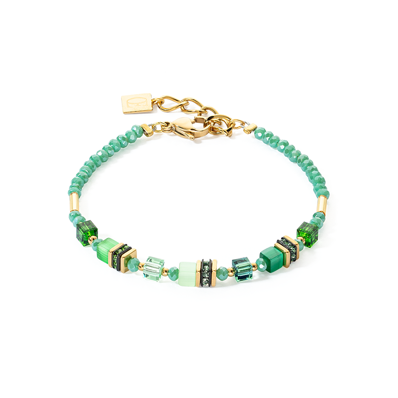 Coeur de Lion Armband - Green-Goldcolour 4565/30-0500