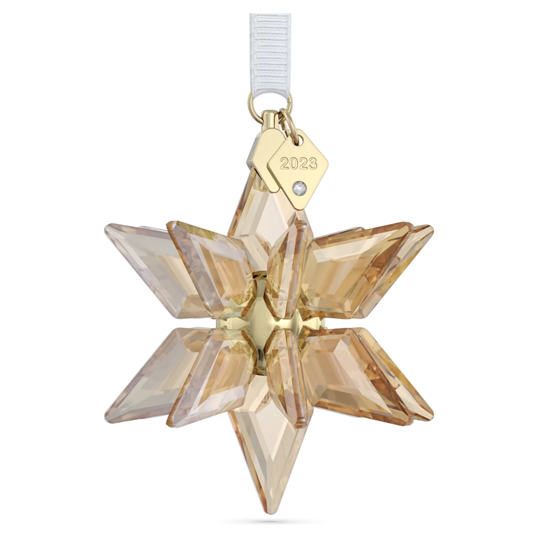 Swarovski Annual Edition kristallen ornament 3D Festive 2023 Wit/Goudkleurig 5653577