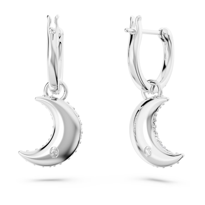 Swarovski Luna oorbellen Met maantjes Zilver/Wit 5666157