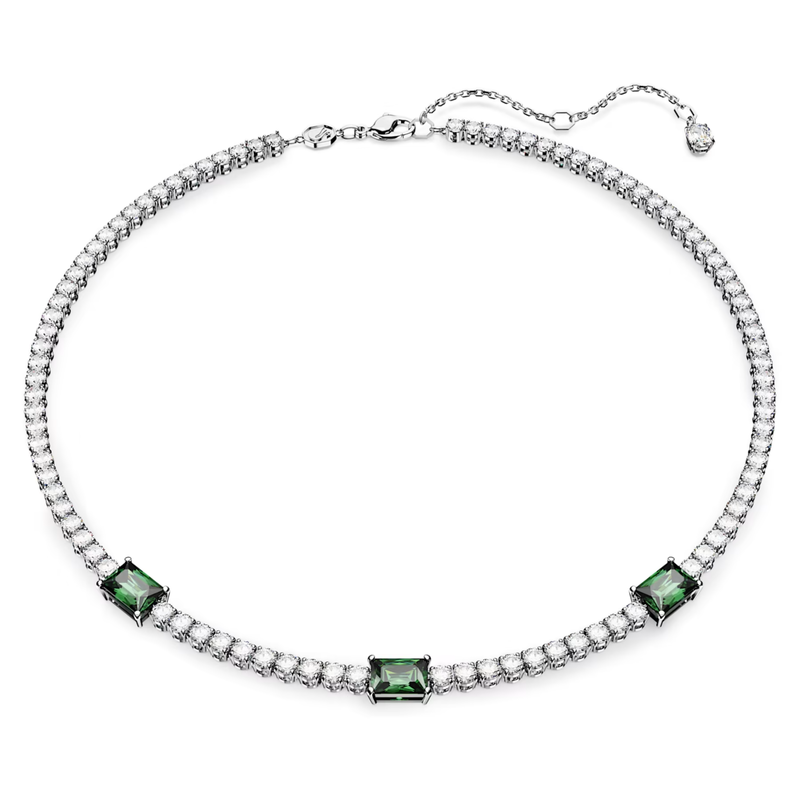 Swarovski Matrix ketting Tennis verschillende slijpvormen Zilver/Wit 5666168