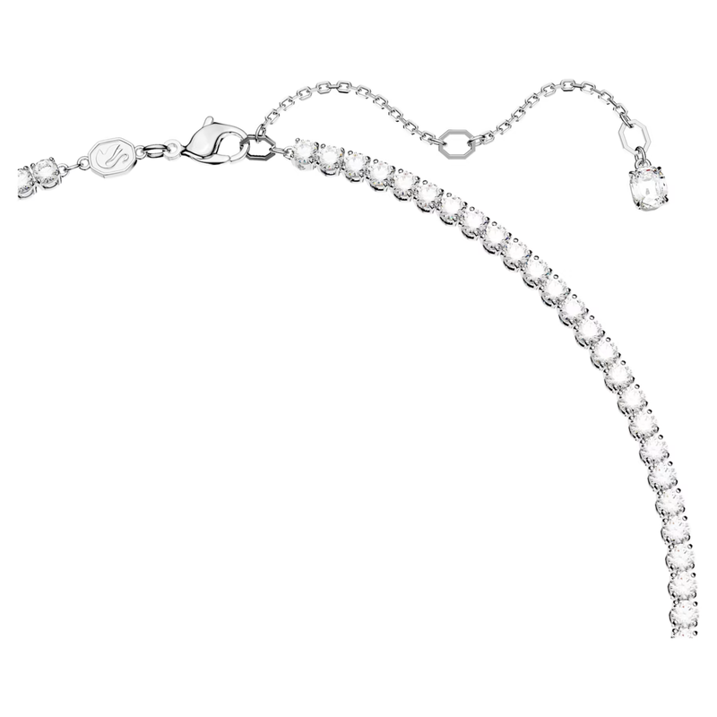 Swarovski Matrix ketting Tennis verschillende slijpvormen Zilver/Wit 5666168