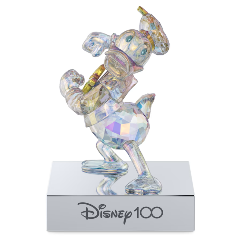 Swarovski Disney100 kristallen beeldje Donald Duck Zilver/Wit 5658474