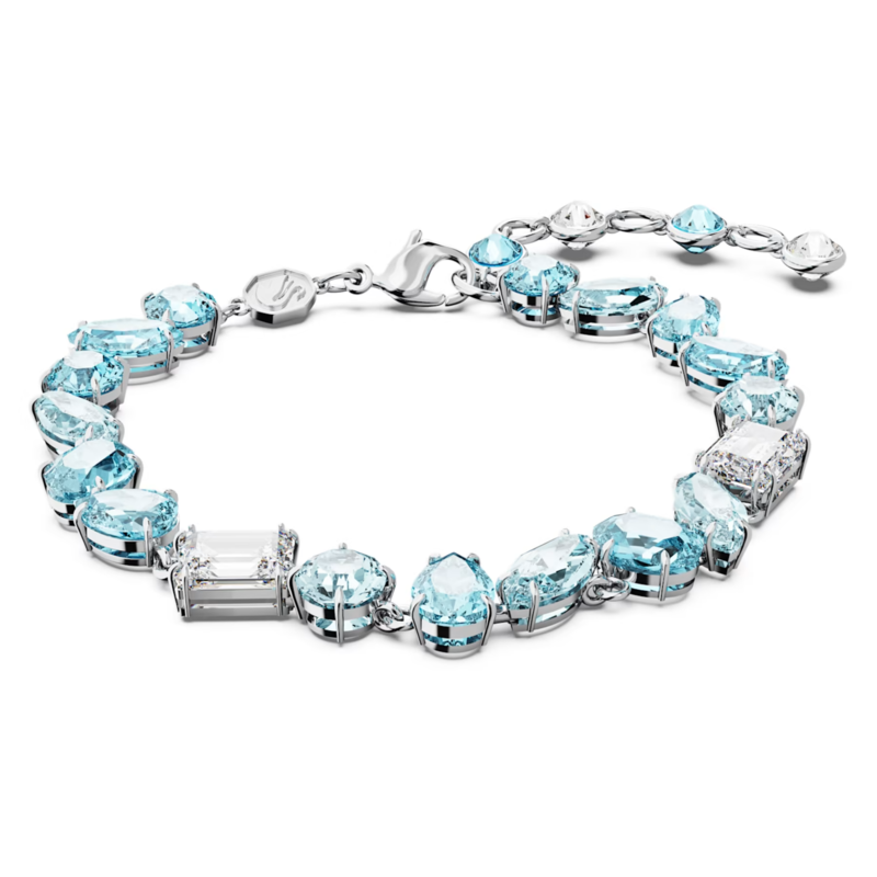 Swarovski Gema armband Verschillende slijpvormen Zilver/Blauw 5666018