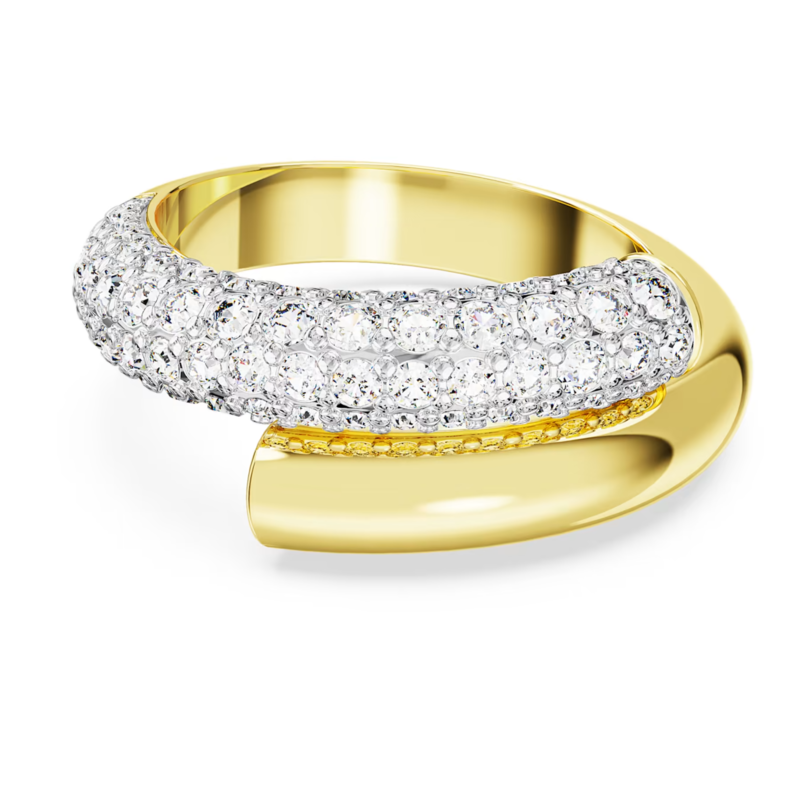 Swarovski Dextera ring Round Cut  Goudkleurig/Wit
