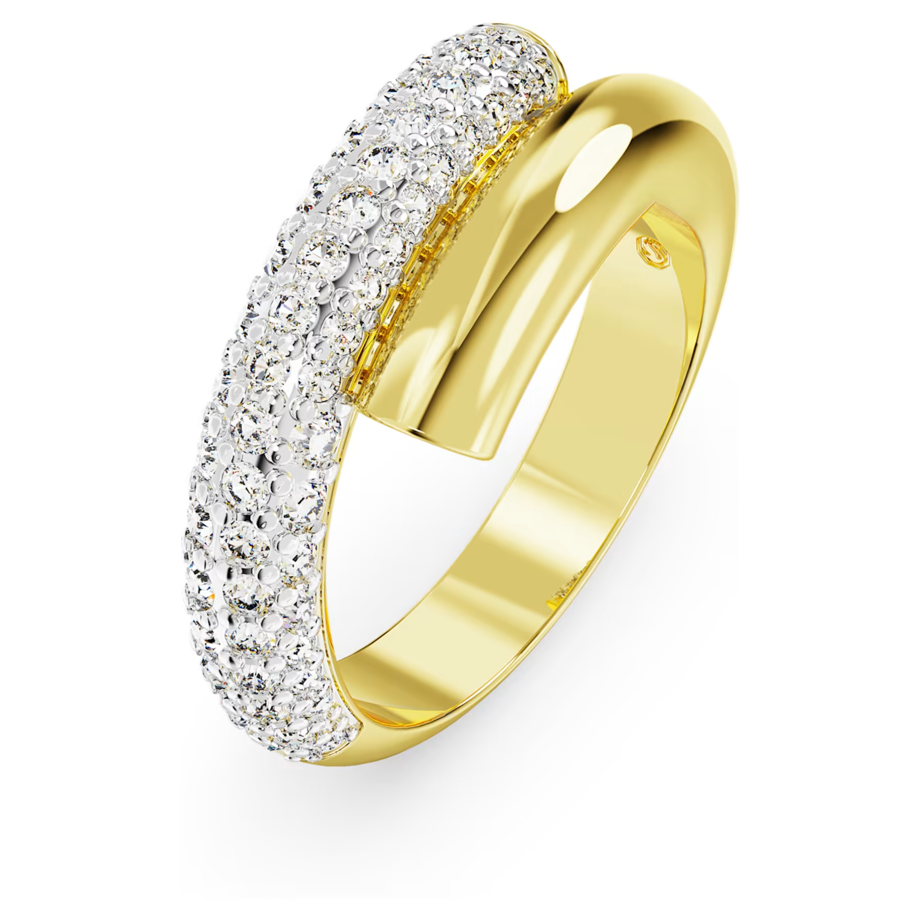 Swarovski Dextera ring Round Cut  Goudkleurig/Wit