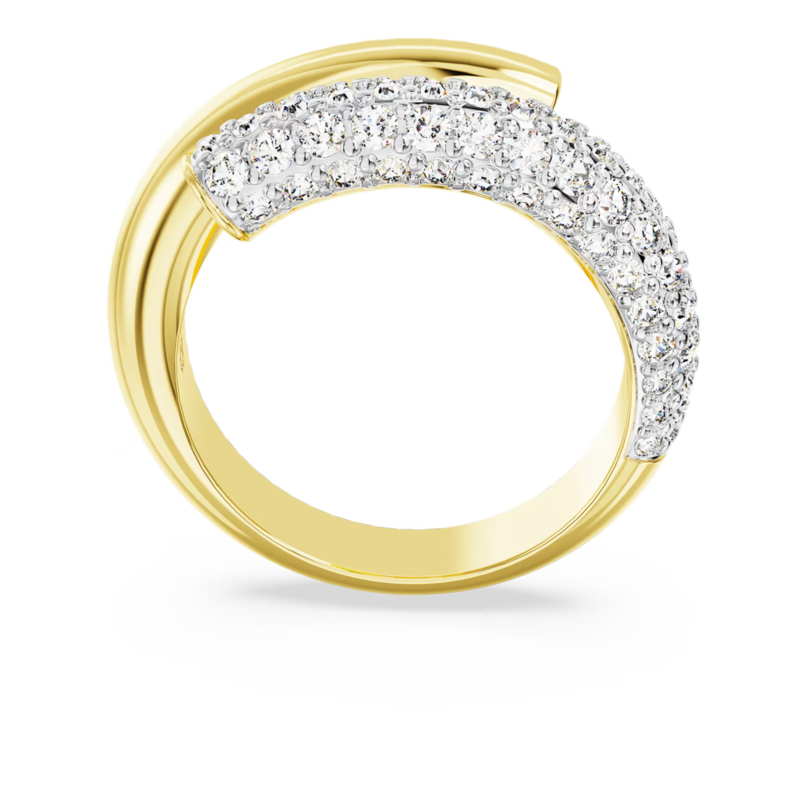 Swarovski Dextera ring Round Cut  Goudkleurig/Wit
