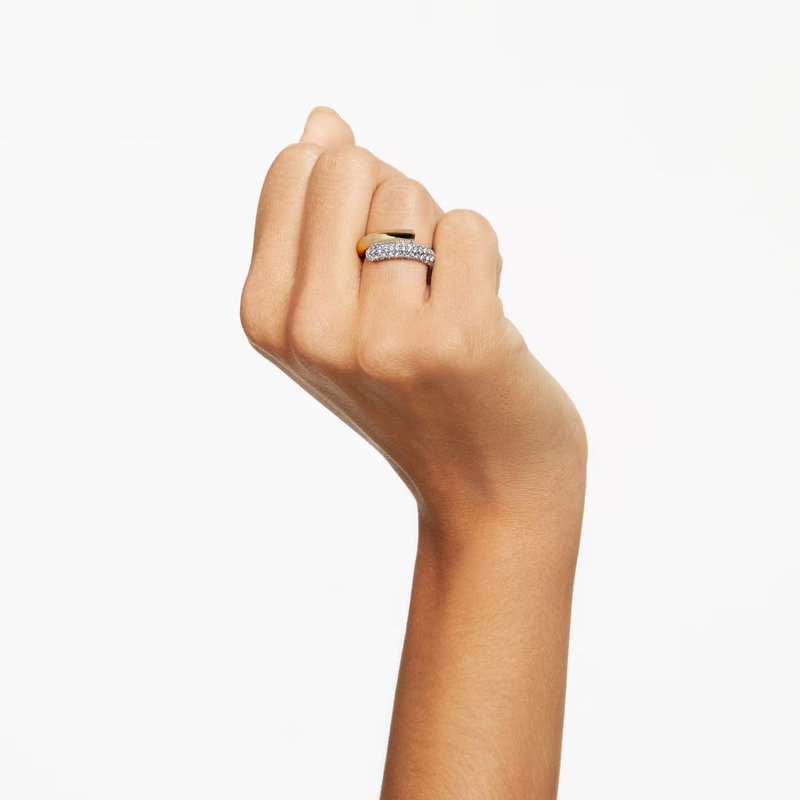 Swarovski Dextera ring Round Cut  Goudkleurig/Wit