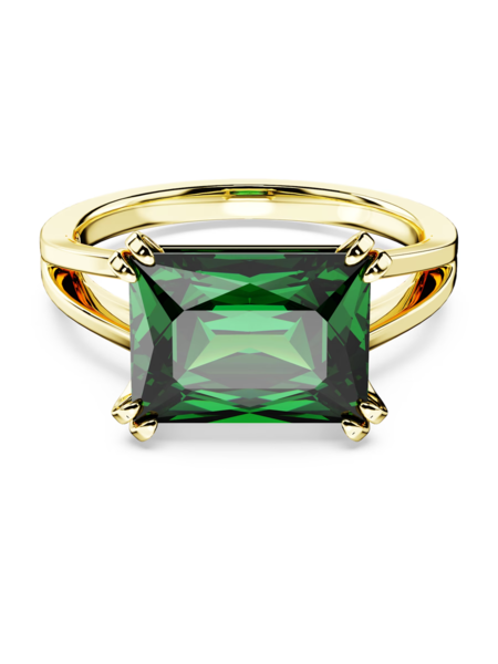 Swarovski Stilla ring Goudkleurig/Groen
