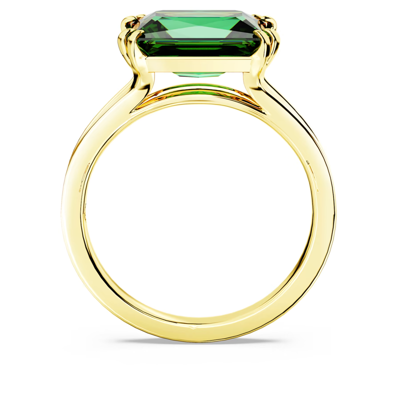 Swarovski Stilla ring Cocktail ring rechthoekige slijpvorm Goudkleurig/Groen