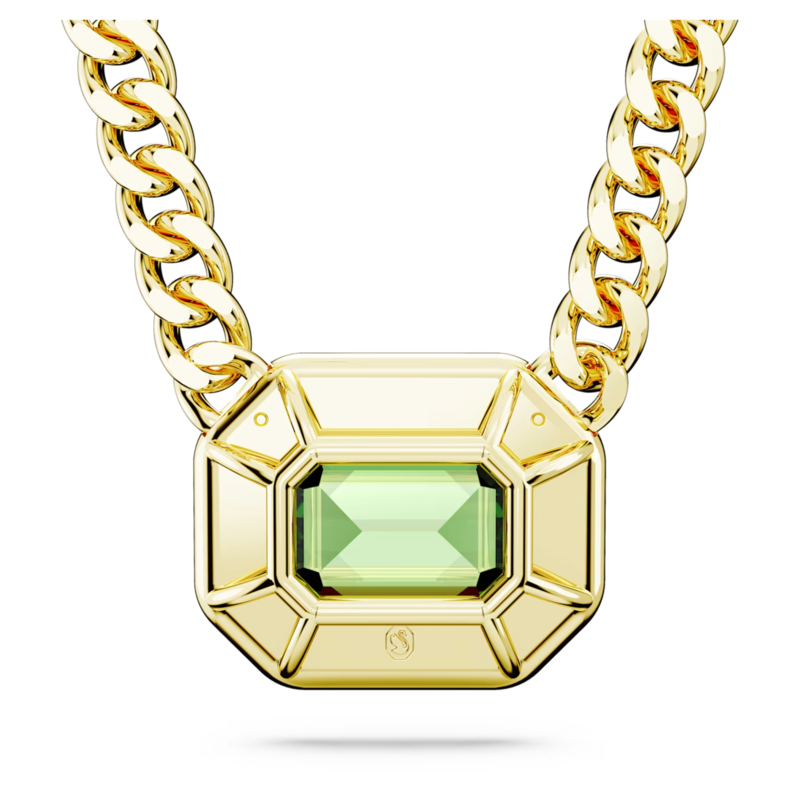 Swarovski Millenia ketting met hanger Octagon Slijpvorm Goud/Groen (45 - 47 cm) 5671583