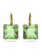 Swarovski Millenia oorbellen Square Cut Goud/Groen 5636564