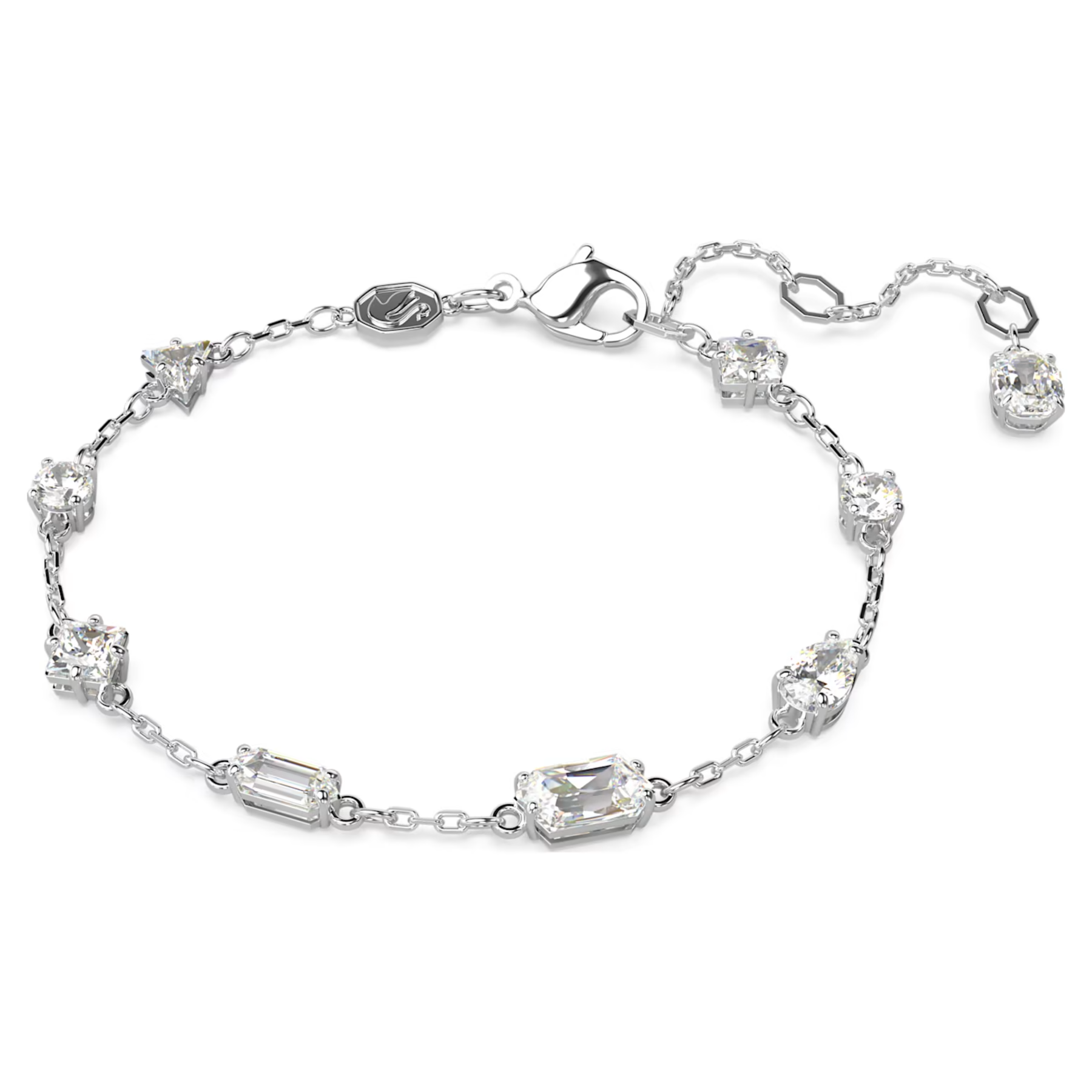 Swarovski Mesmera armband Verschillende slijpvormen Zilverkleurig/Wit (M) 5661530