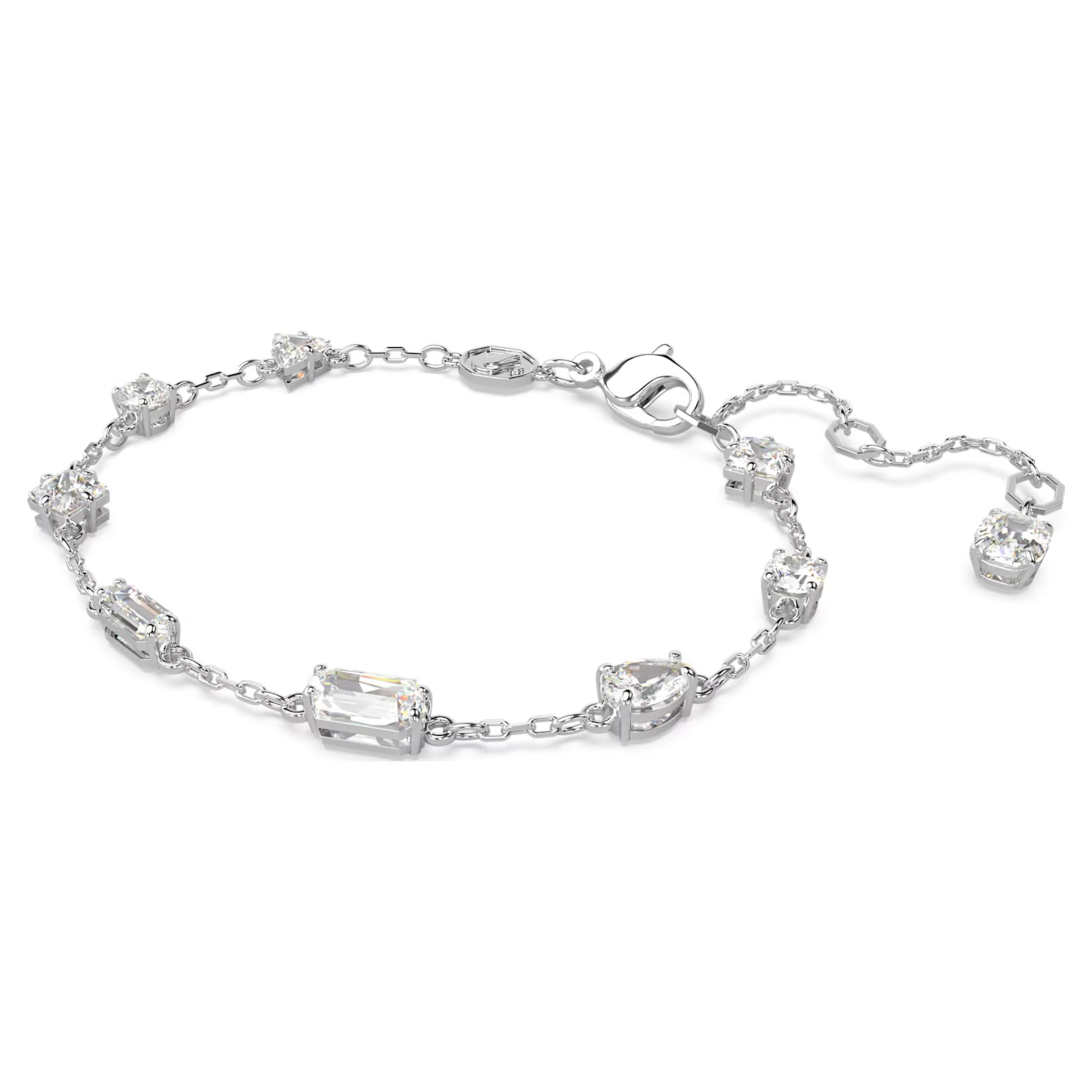 Swarovski Mesmera armband Verschillende slijpvormen Zilverkleurig/Wit (M) 5661530