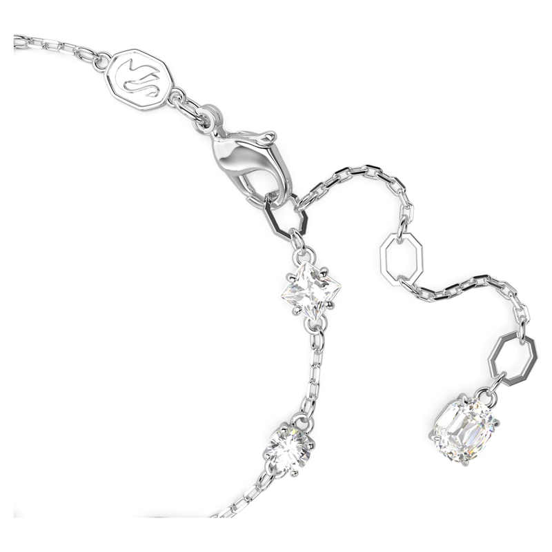 Swarovski Mesmera armband Verschillende slijpvormen Zilver/Wit (M) 5661530
