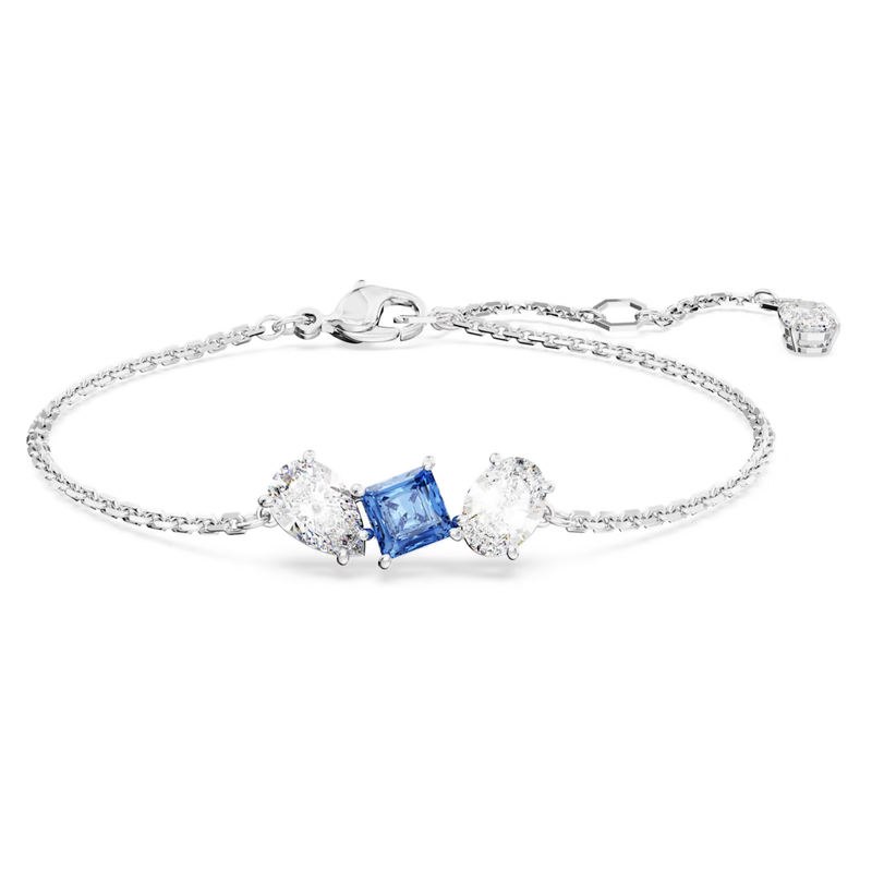 Swarovski Mesmera armband Verschillende slijpvormen Zilver/Blauw 5668359