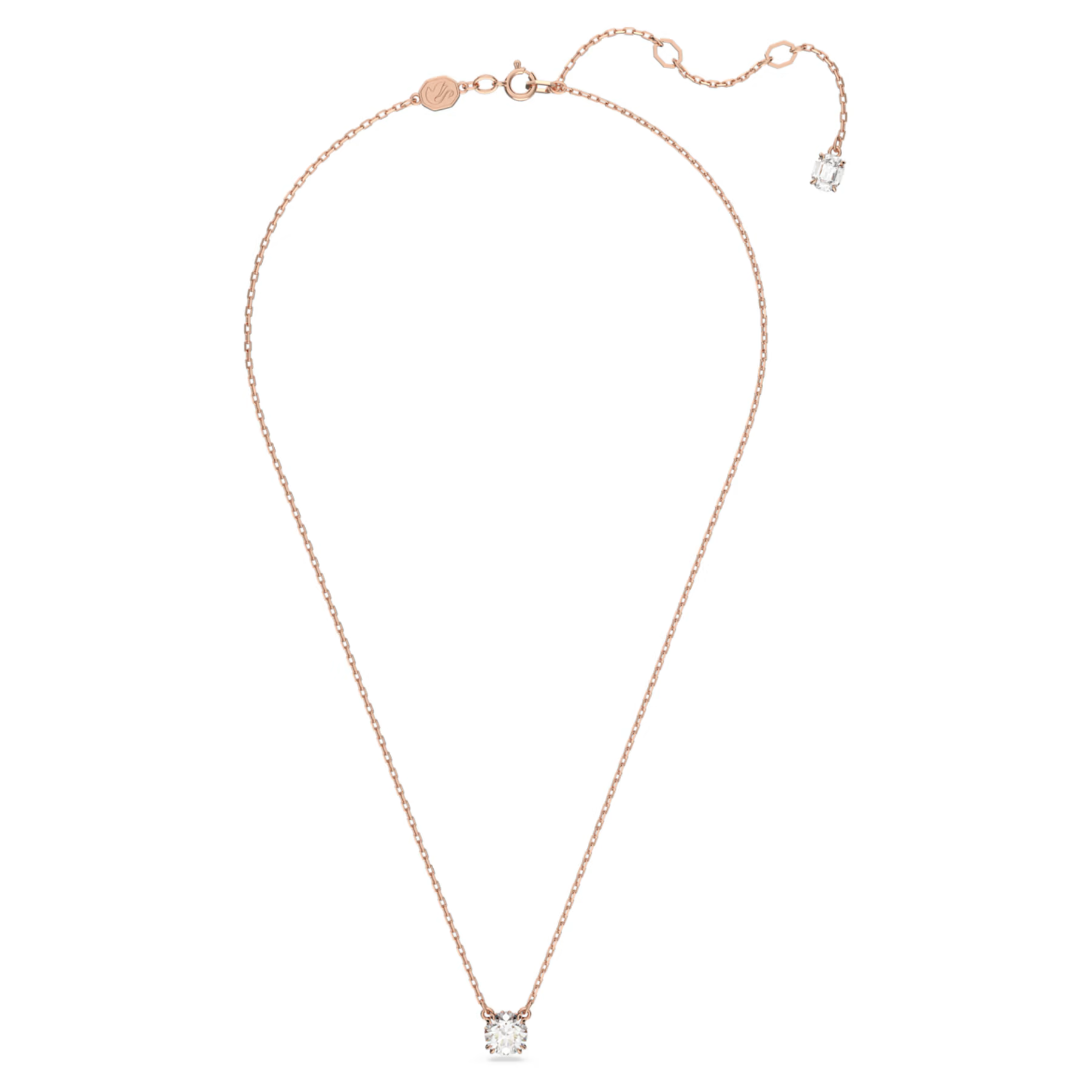 Swarovski Stilla ketting met hanger Ronde slijpvorm Rosé/Wit 5636710