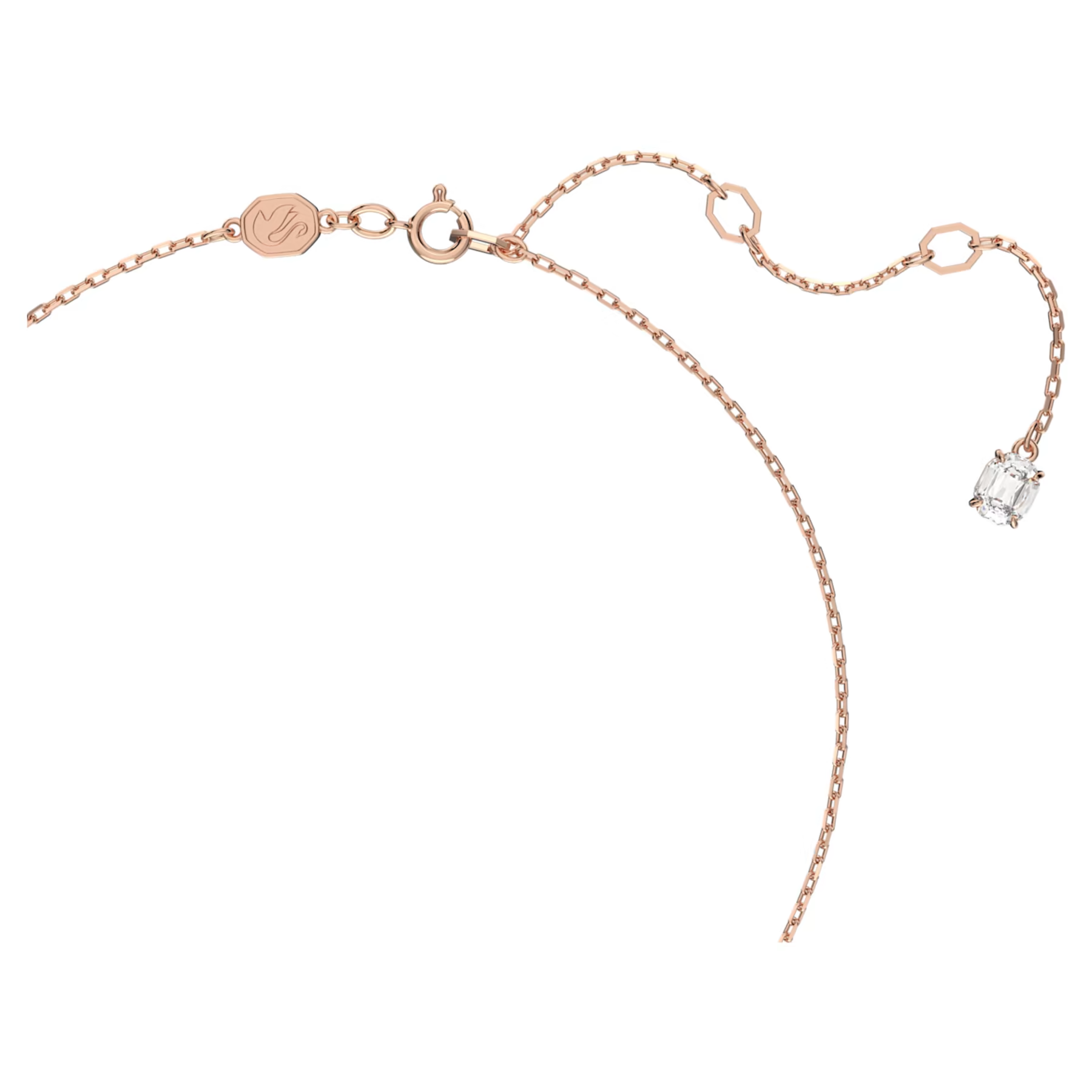 Swarovski Stilla ketting met hanger Ronde slijpvorm Rosé/Wit 5636710