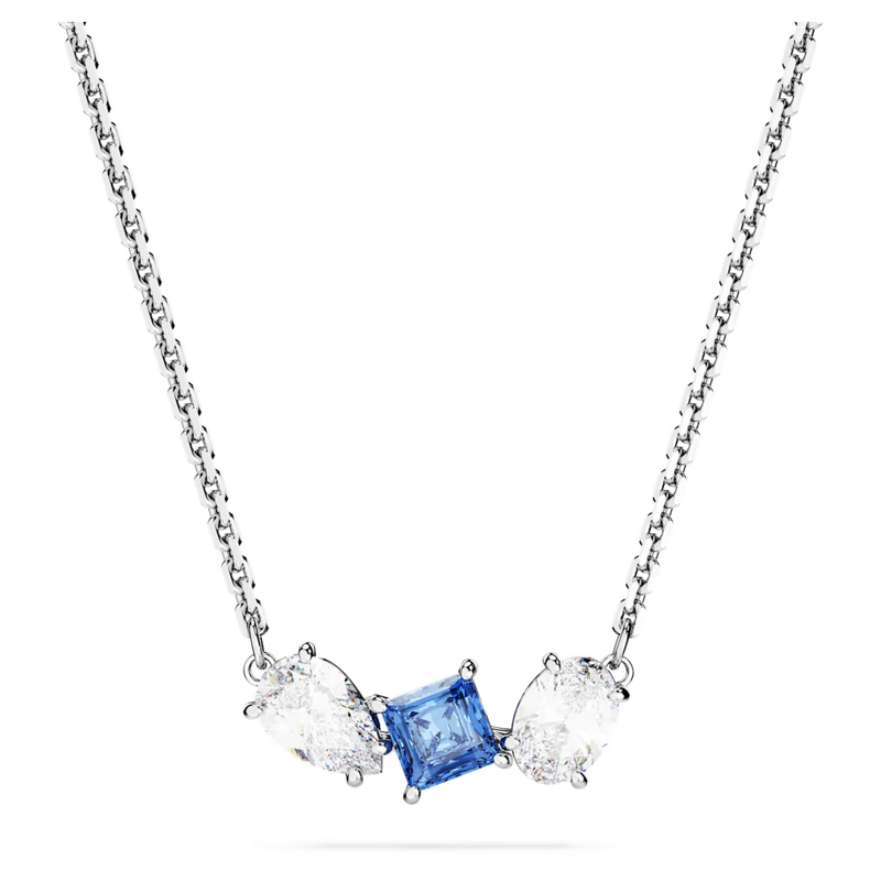 Swarovski Mesmera ketting met hanger Verschillende slijpvormen Zilver/Blauw 5668276