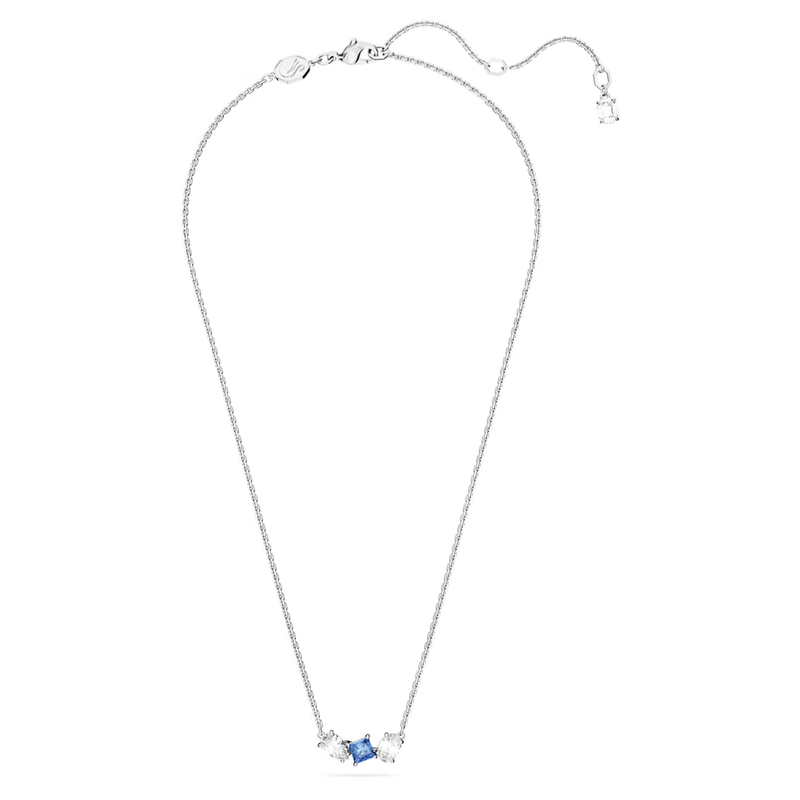 Swarovski Mesmera ketting met hanger Verschillende slijpvormen Zilver/Blauw 5668276