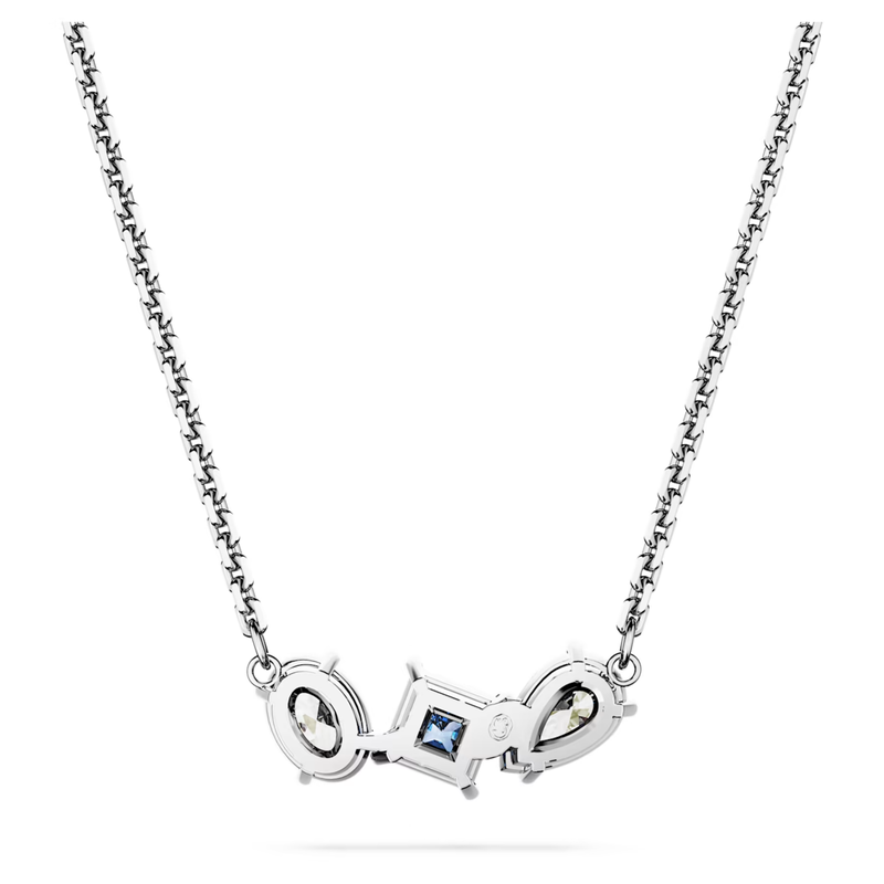 Swarovski Mesmera ketting met hanger Verschillende slijpvormen Zilver/Blauw 5668276