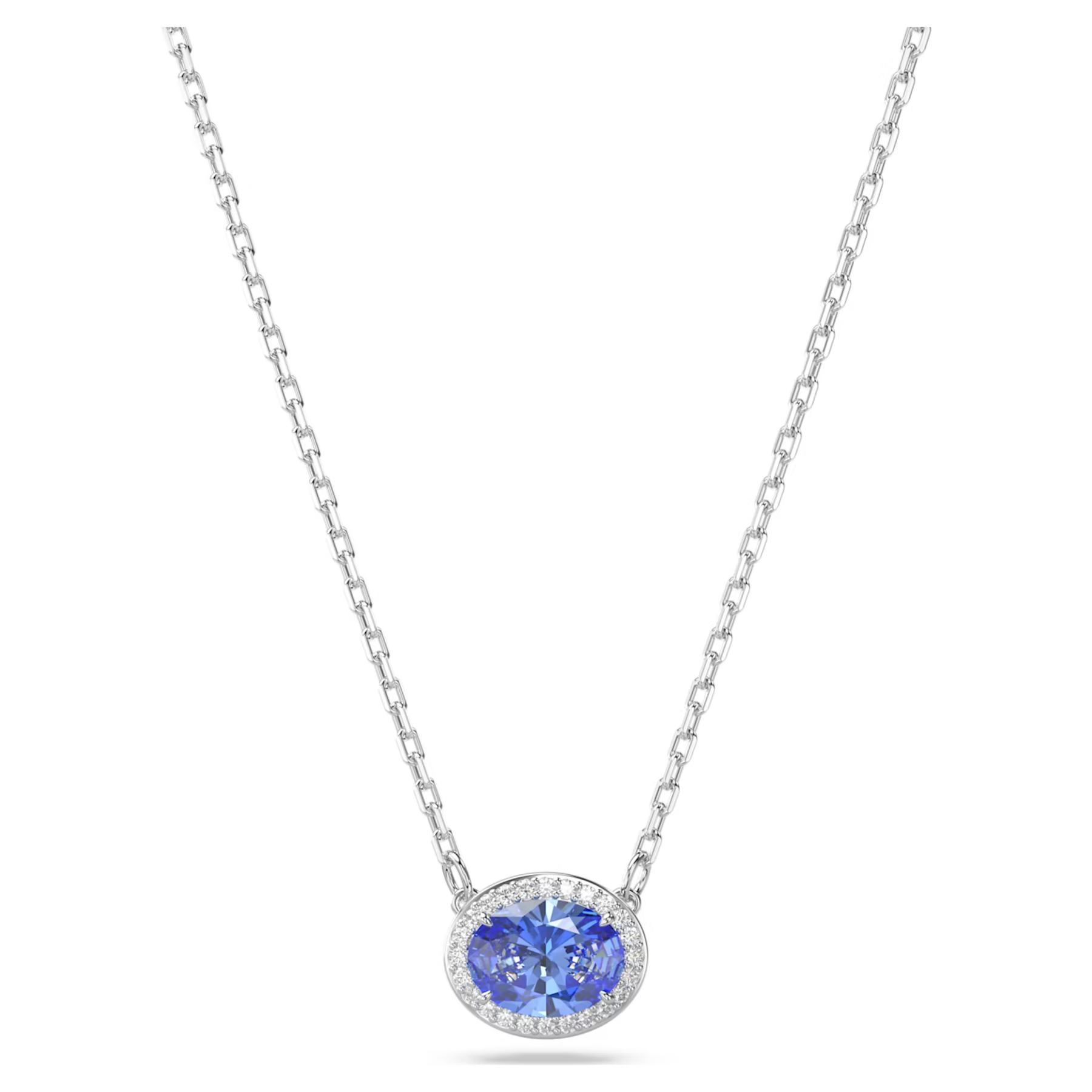 Swarovski Constella ketting met hanger Ovale slijpvorm Zilverkleurig/Blauw 5671809