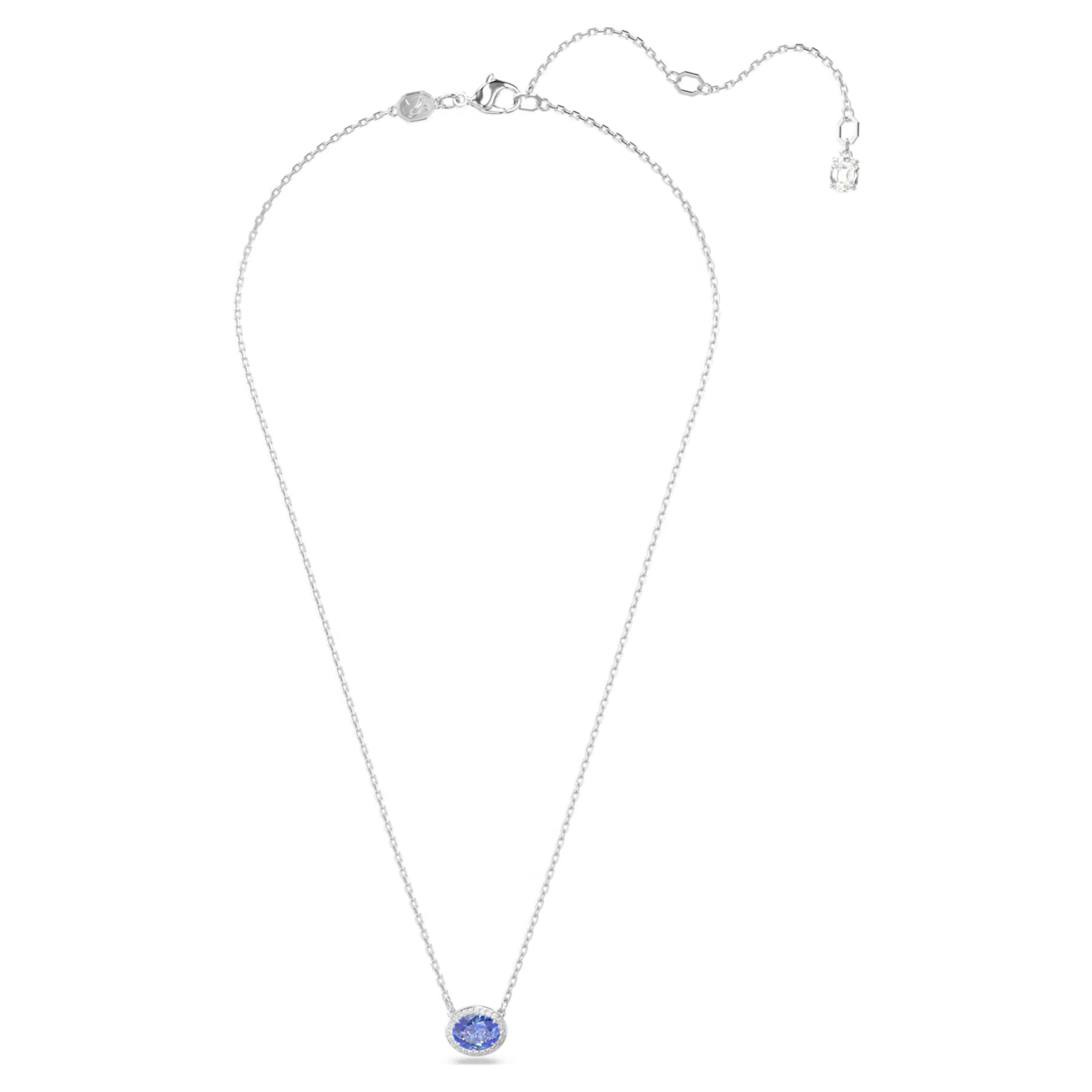 Swarovski Constella ketting met hanger Ovale slijpvorm Zilverkleurig/Blauw 5671809