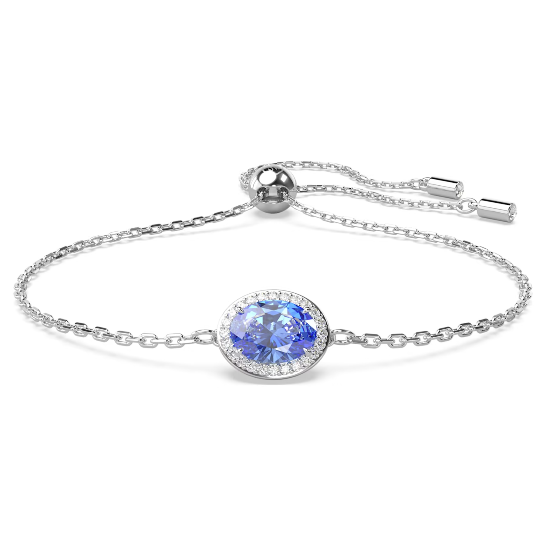 Swarovski Constella armband Ovale slijpvorm Zilverkleurig/Blauw 5671895
